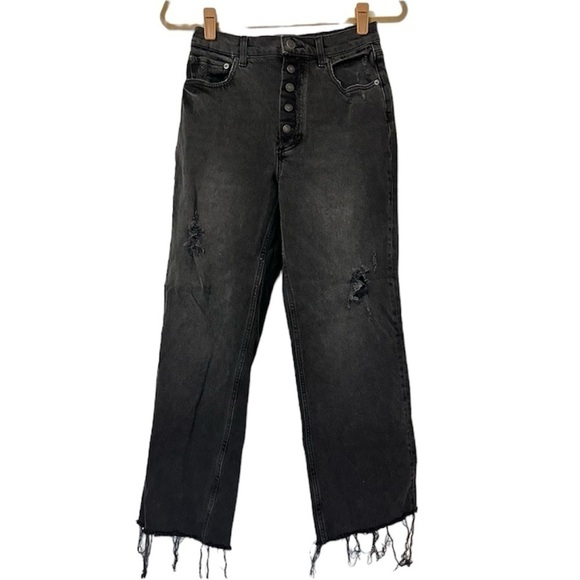 Boyish Mikey High Rise Button Fly Raw Hem Jeans Moonfleet - Picture 4 of 12